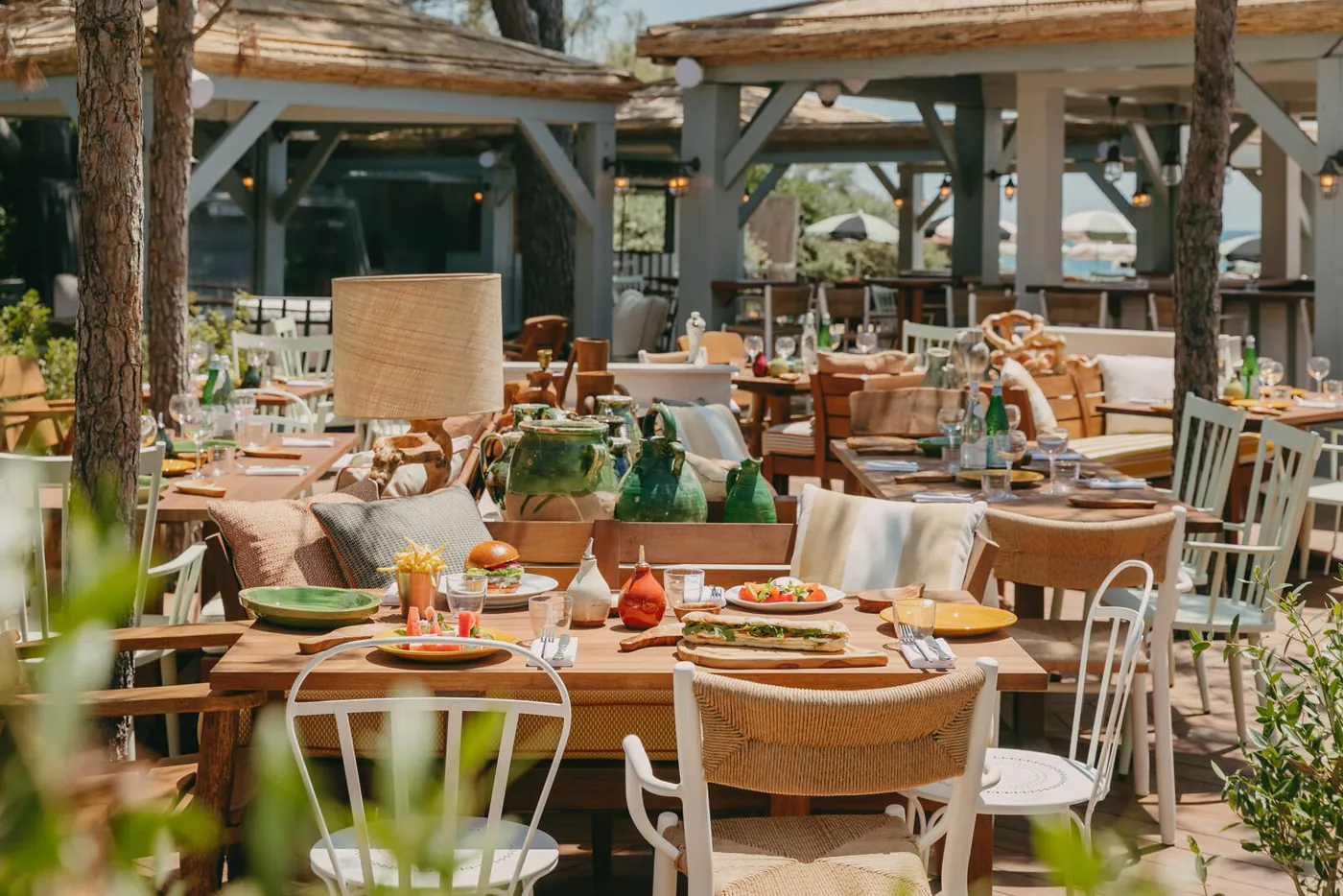 El restaurante de playa Pépé en Gigaro